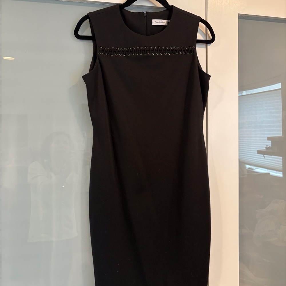 Calvin Klein Little Black Dress with Added Detail